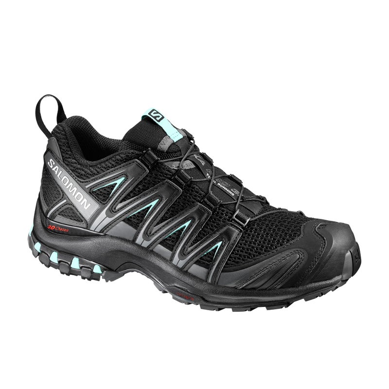 Salomon Womenâ€™s XA PRO 3D Trail Running Shoes - Black/Magnet/Fair Aqua - 5.5 - Image 4